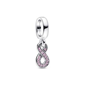 Charm Pendente Infinito Rosa » Charm Pendente Infinito Rosa