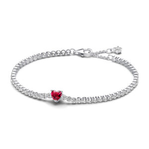 Bracciale con Chiusura a Cuore Dorato Pandora Moments »