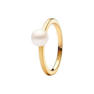 Anello Doppia Fascia Logo e Pavé »