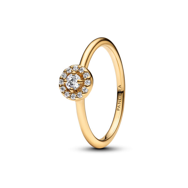 Anello Punto Luce e Pavé »