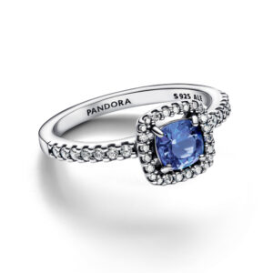 Anello Doppia Fascia Logo e Pavé »