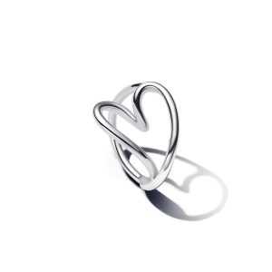 Anello Doppia Fascia Logo e Pavé »