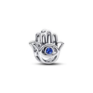Charm Openwork Mano di Fatima Pietra Blu