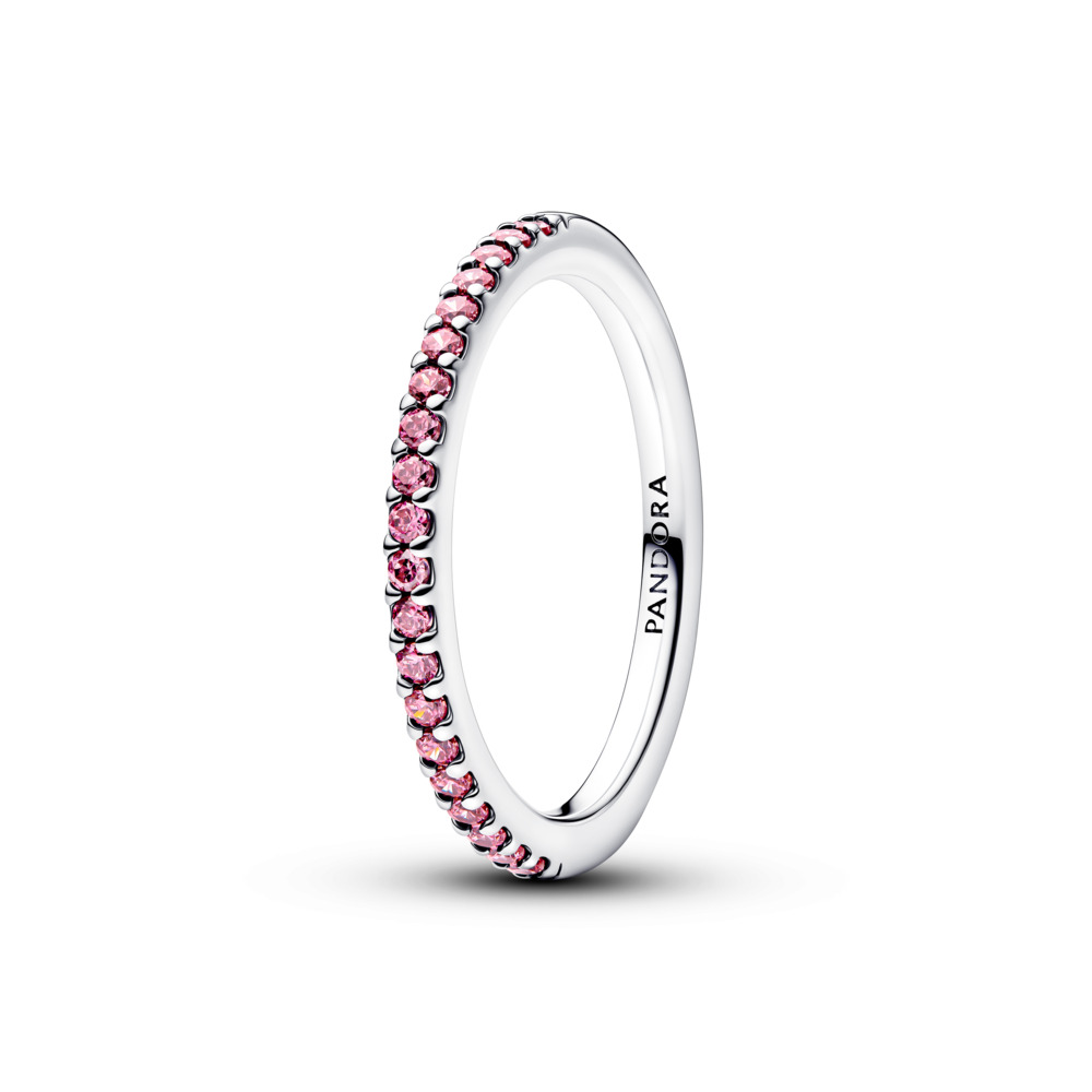Anello Pavé Fascia Sottile Rosa &raquo;