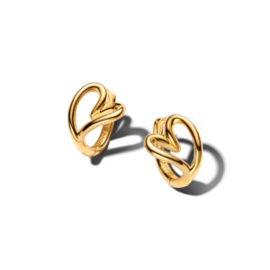 Orecchini a Cerchio Cuore Piccolo Linea Sinuosa Pandora Essence