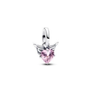 Mini Pendente Winged Heart Rosa Pandora ME