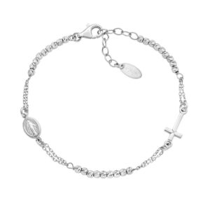 Bracciale Stroili Silver Elegance 1698314 » Bracciale Amen Croce e Miracolosa BRCRMIBBD3