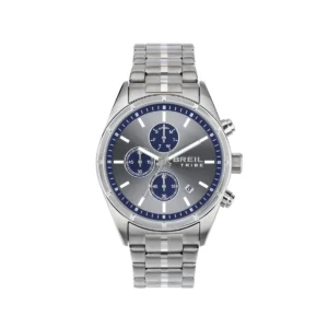 Cronografo Tribe by Breil Captain Uomo Acciaio Grigio Blu – EW0693