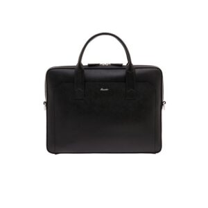 Borsa Porta Laptop Pelle Uomo Pineider Mini Franzi Nera