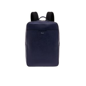 Zaino Pelle Uomo Pineider Mini Franzi Saffiano Blu