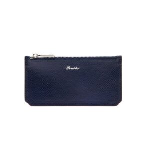 Porta Carte con Zip Pineider Essenziale Blu PBS741334