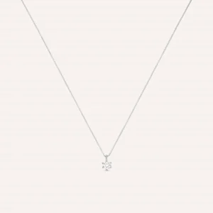 Collana Stroili Punto Luce Claire Oro Bianco 9K Zircone 1412186