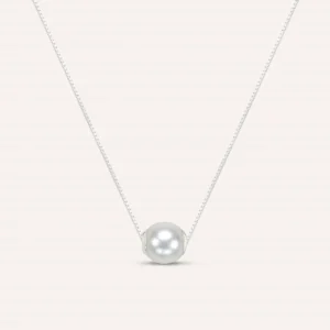 Collana Stroili Gabrielle Oro Bianco 9K Perla 1413411