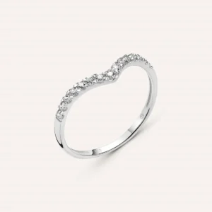 Anello Stroili Fantasia Claire Oro Bianco 9K Zircone 1432556