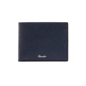 Portafoglio con Porta Monete Pineider Essenziale Blu PBS708334