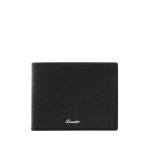 Portafoglio con Porta Monete Pineider Essenziale Nero PBS708856