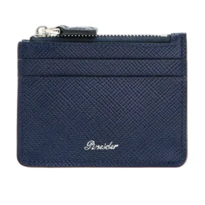 Porta Carte con Soffietto Pineider Essenziale Blu PBS711334