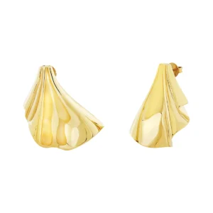 Orecchini Donna Breil Plissé Acciaio Oro – TJ3552