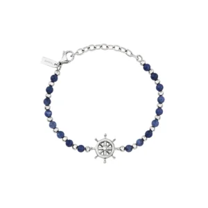 Bracciale Uomo Breil Soundwave Timone Acciaio e Sodalite – TJ3587