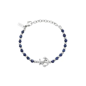 Bracciale Uomo Breil Soundwave Ancora Acciaio e Sodalite – TJ3588