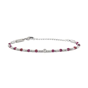 Bracciale Uomo Breil Priam Acciaio e Radice di Rubino – TJ3646