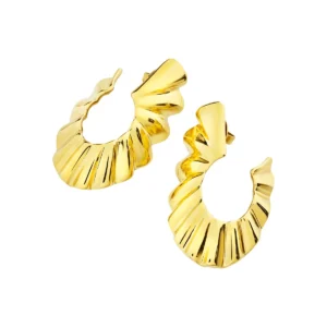 Orecchini Donna Breil Plissé Acciaio Oro – TJ3794