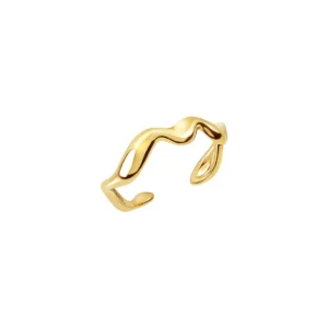 Anello Donna Breil Zig Zag Acciaio Gold – TJ3912