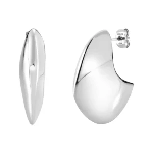 Orecchini Donna Breil Globe Acciaio Argento Silhouette Ricurva – TJ4070