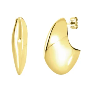 Orecchini Donna Breil Globe Acciaio Oro Silhouette Ricurva – TJ4071
