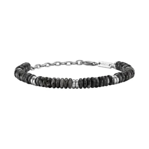 Bracciale Uomo Breil Rock Hard Acciaio Argento Azzurro – TJ4123