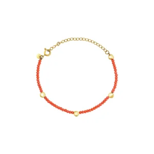 Bracciale Donna Breil B Rocks Acciaio Gold Cristalli Arancioni – TJ4148
