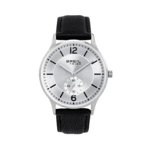 Orologio Uomo Tribe Breil Belmont Silver Pelle Nera – EW0852