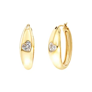 Orecchini a Cerchio Donna Breil Amor Lux Oro – TJ4153