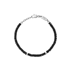 Bracciale Uomo Breil Sfere Nere Acciaio – TJ4174