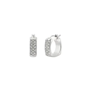Orecchini a Cerchio Donna Breil Tetra Silver – TJ4189
