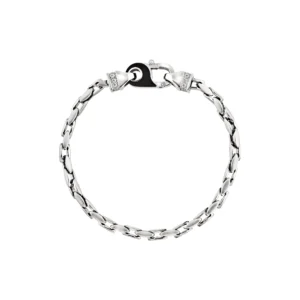 Bracciale Uomo Breil Catena Acciaio Chiusura Nera – TJ4246